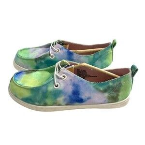 NWB SO® Edenn Women's Moc Toe Slip-On Sneakers. Tie Dye. Size 7